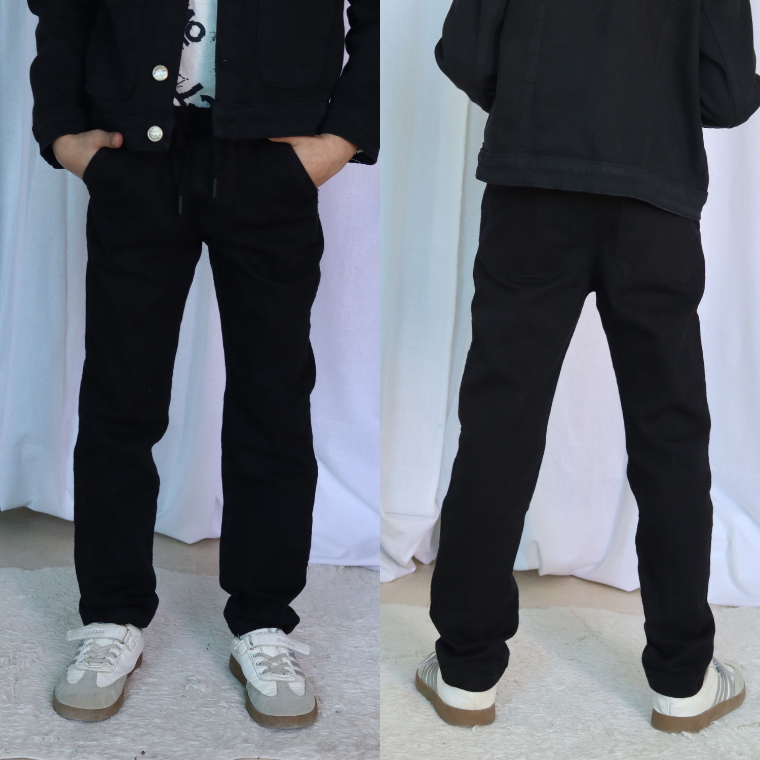 Pantalon Macco Garçon - Noir