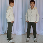 Pantalon Macco Garçon - Vert kaki