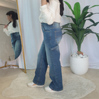 Baggy Fillette - Bleu foncé