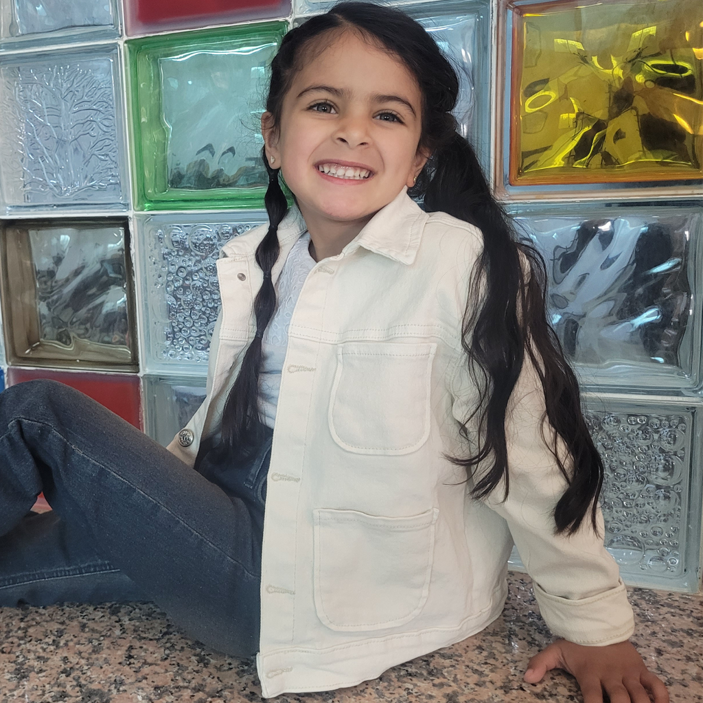 Surchemise fillette - Écru