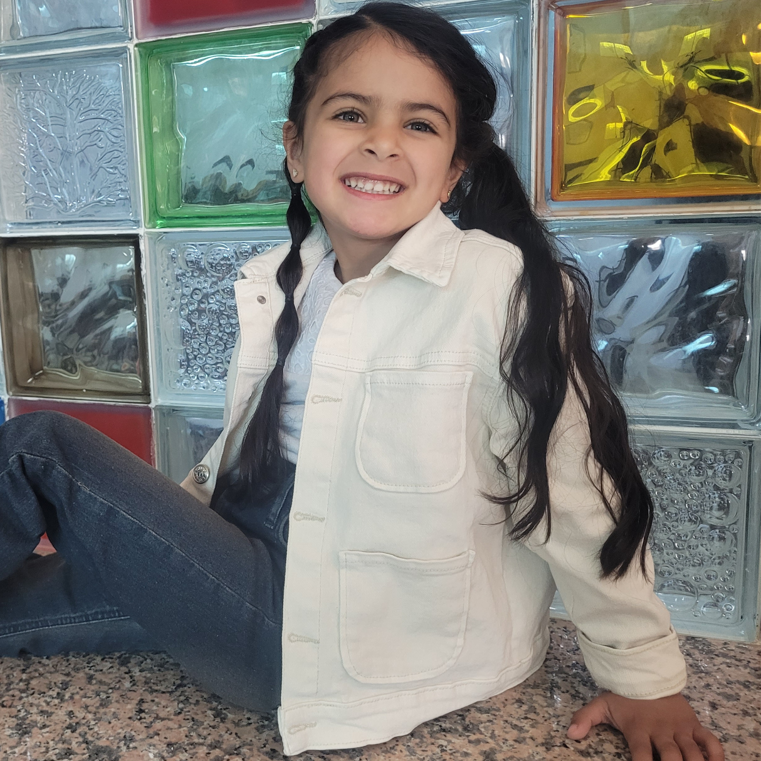 Surchemise fillette - Écru