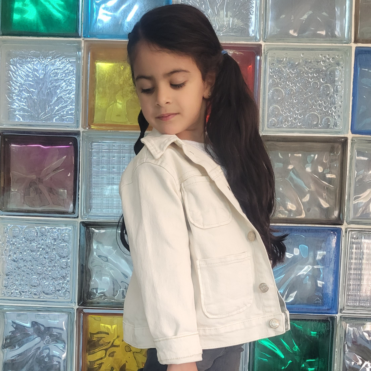 Surchemise fillette - Beige