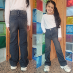 Jean Flare - Bleu dirty