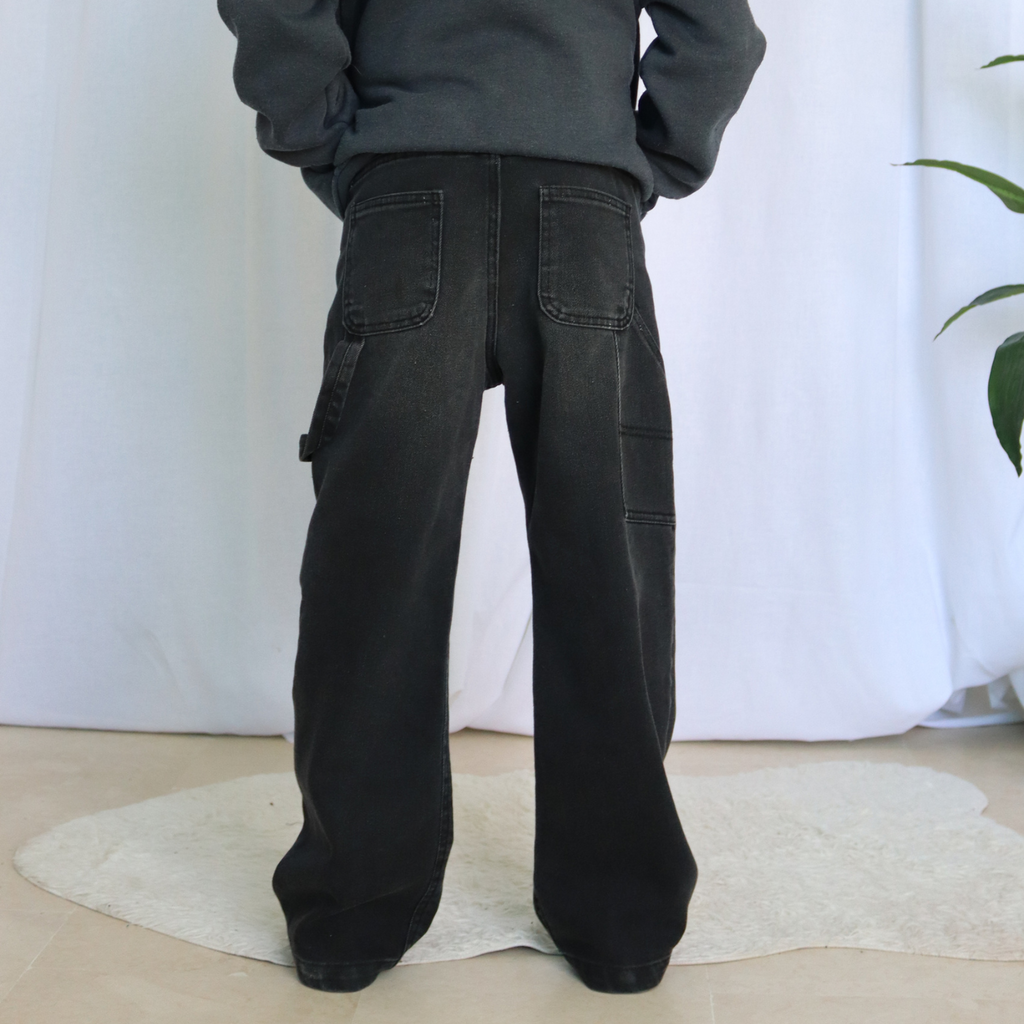 Jean Baggy Garçon - Noir
