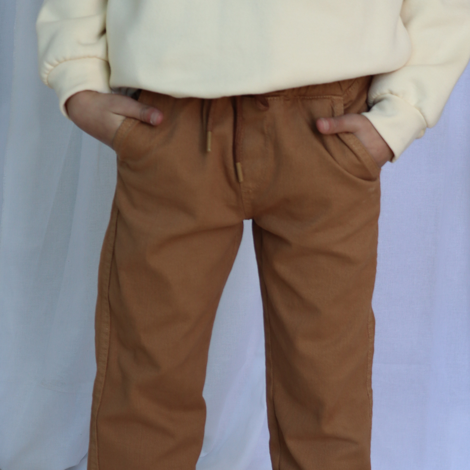 Pantalon Macco Garçon- Camel