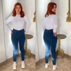 Série 8P Jean Skinny moullant à taille haute