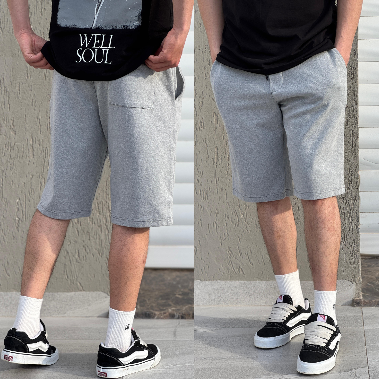 Short Regular Fit en molleton