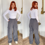 Pantalon style parachute