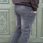 Jean simple coupe slim - Noir délavé