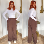 Pantalon style parachute