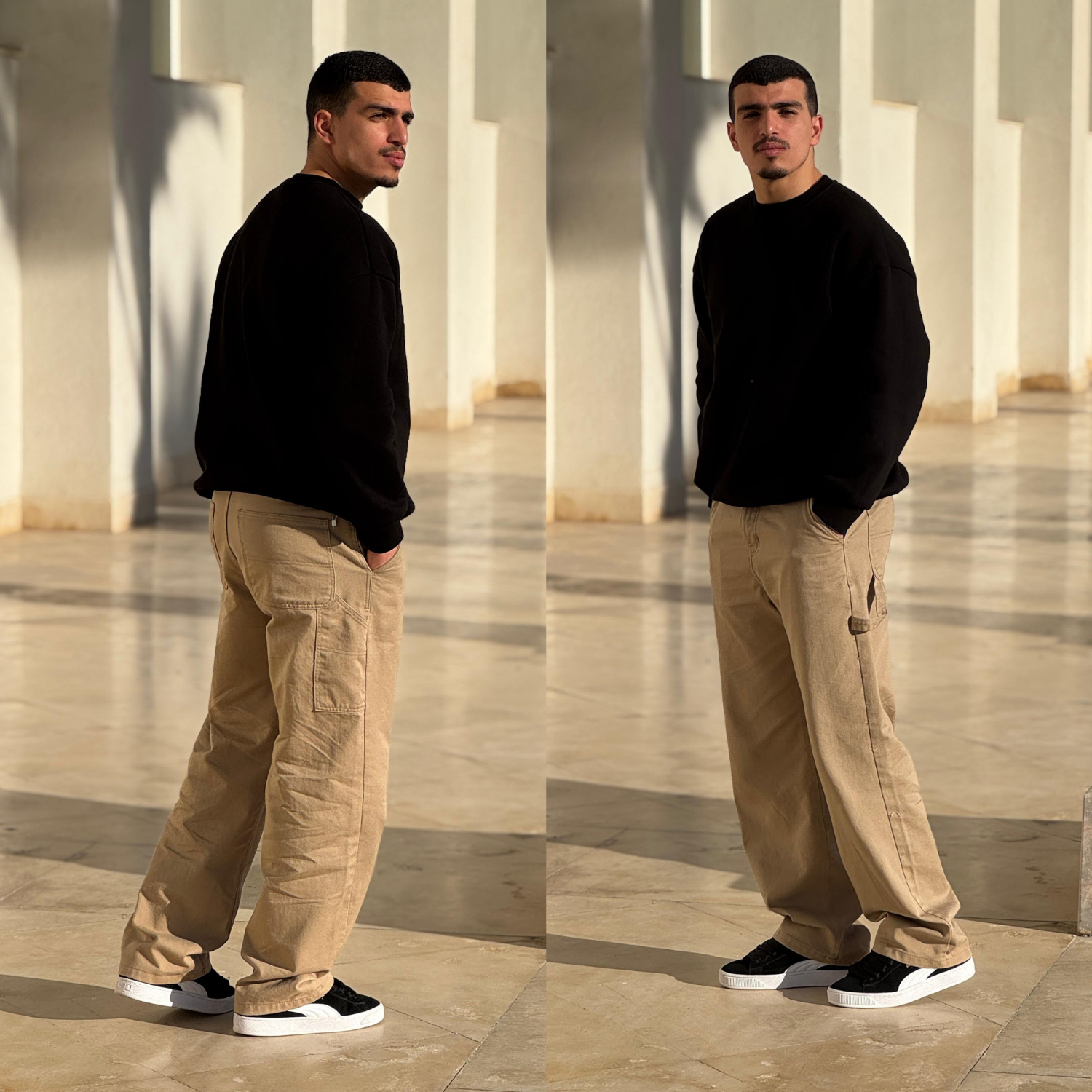 Jean Baggy à poche marteau