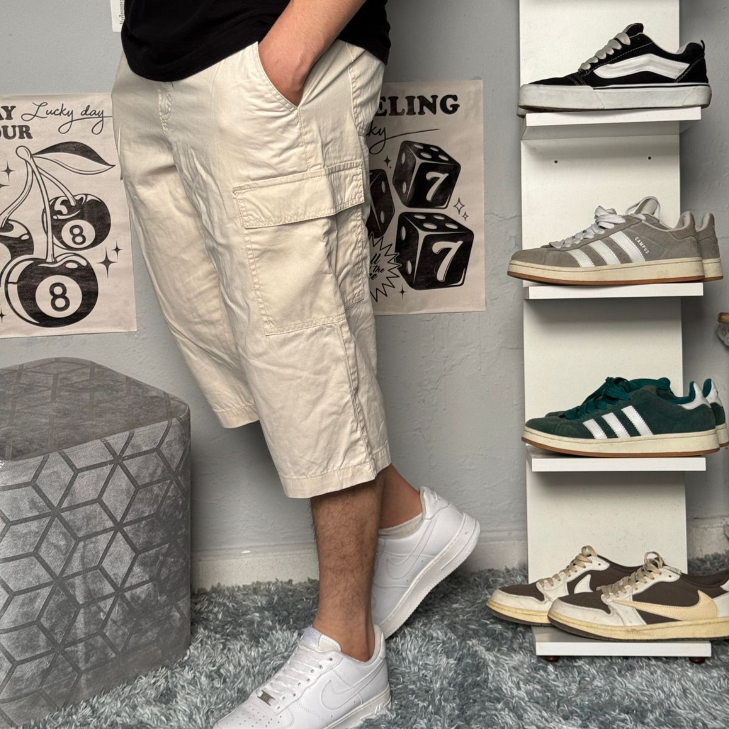 Pantacourt Cargo Homme