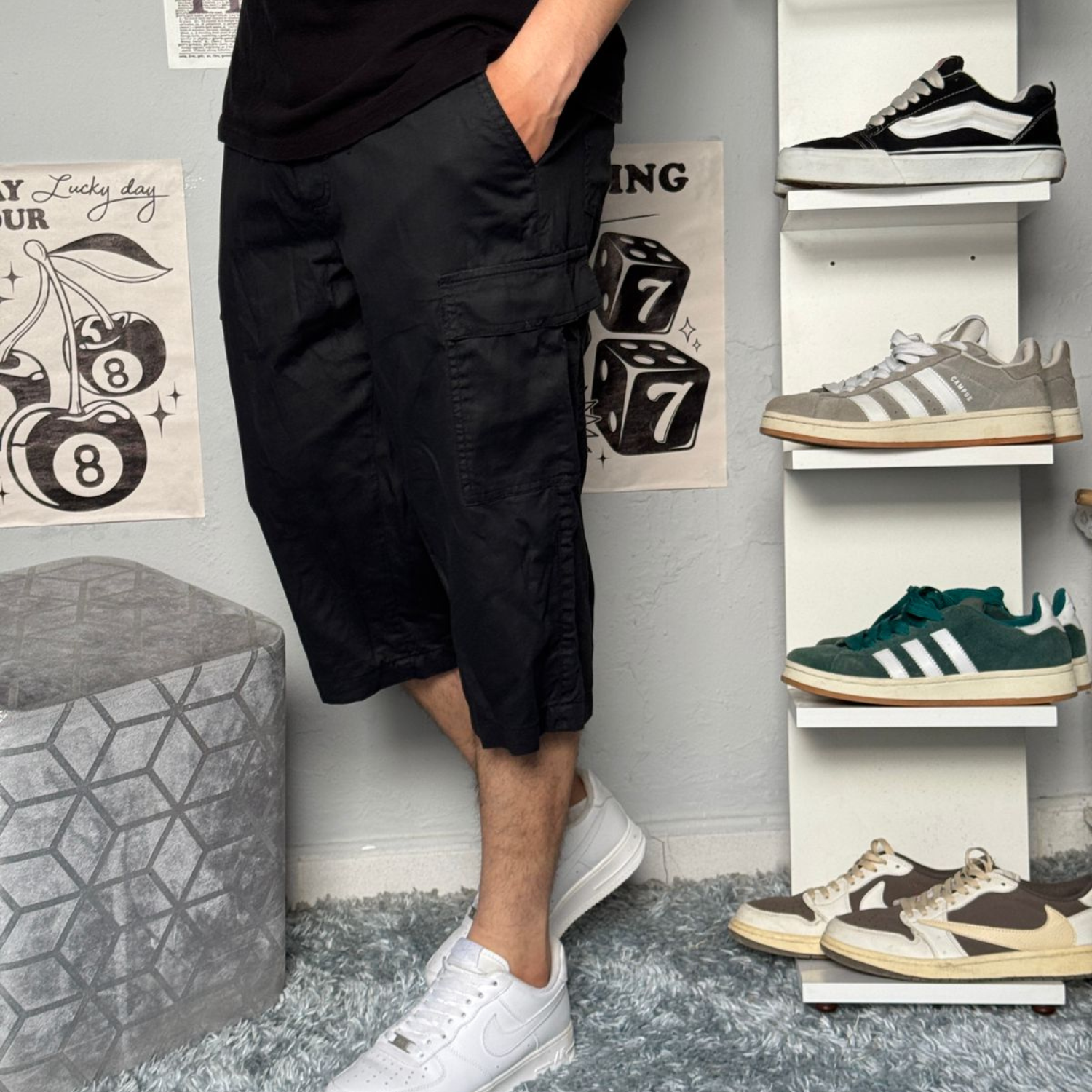 Pantacourt Cargo Homme