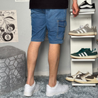 Short cargo en jean