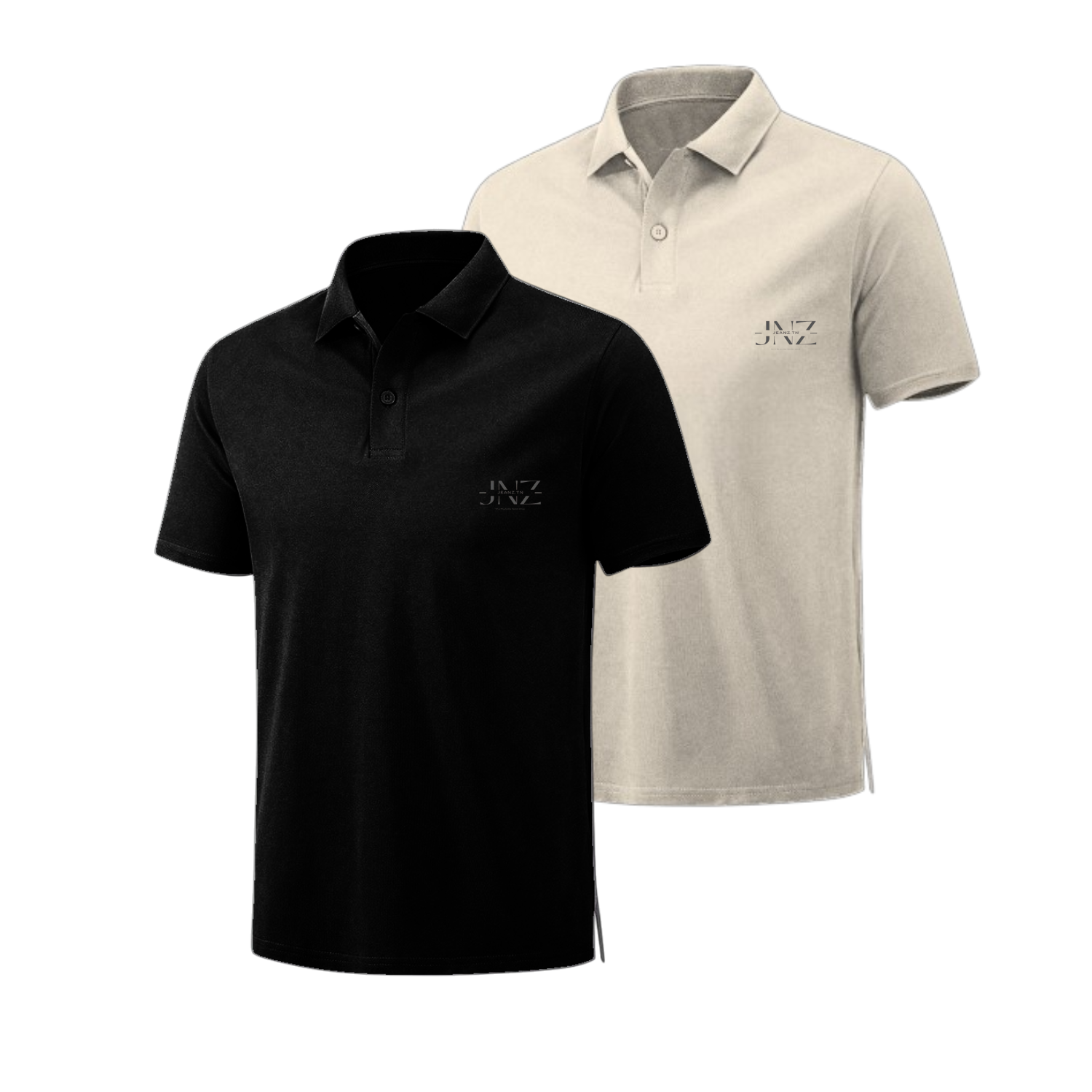 Lot de 2 Polos Homme Manches Courtes Top Elégant