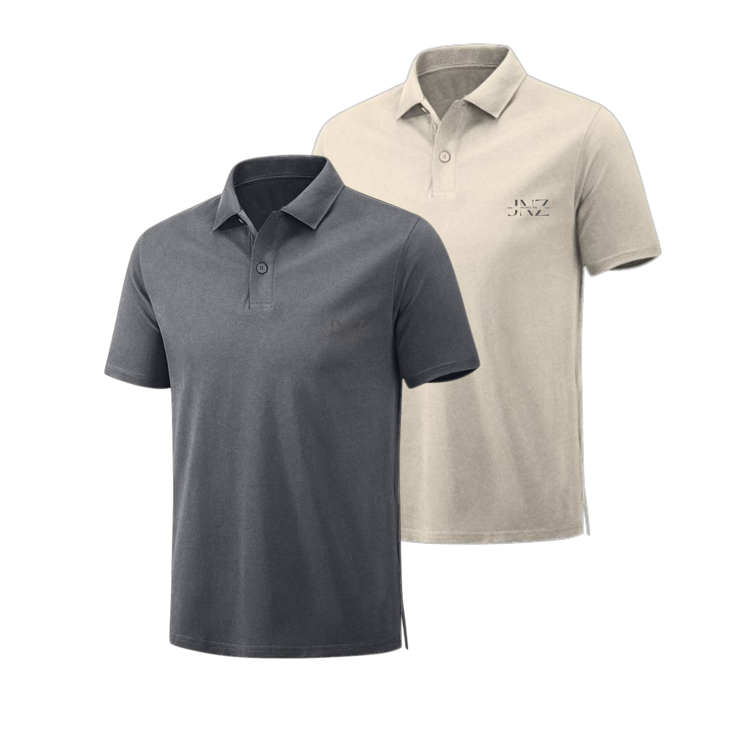 Lot de 2 Polos Homme Manches Courtes Top Elégant