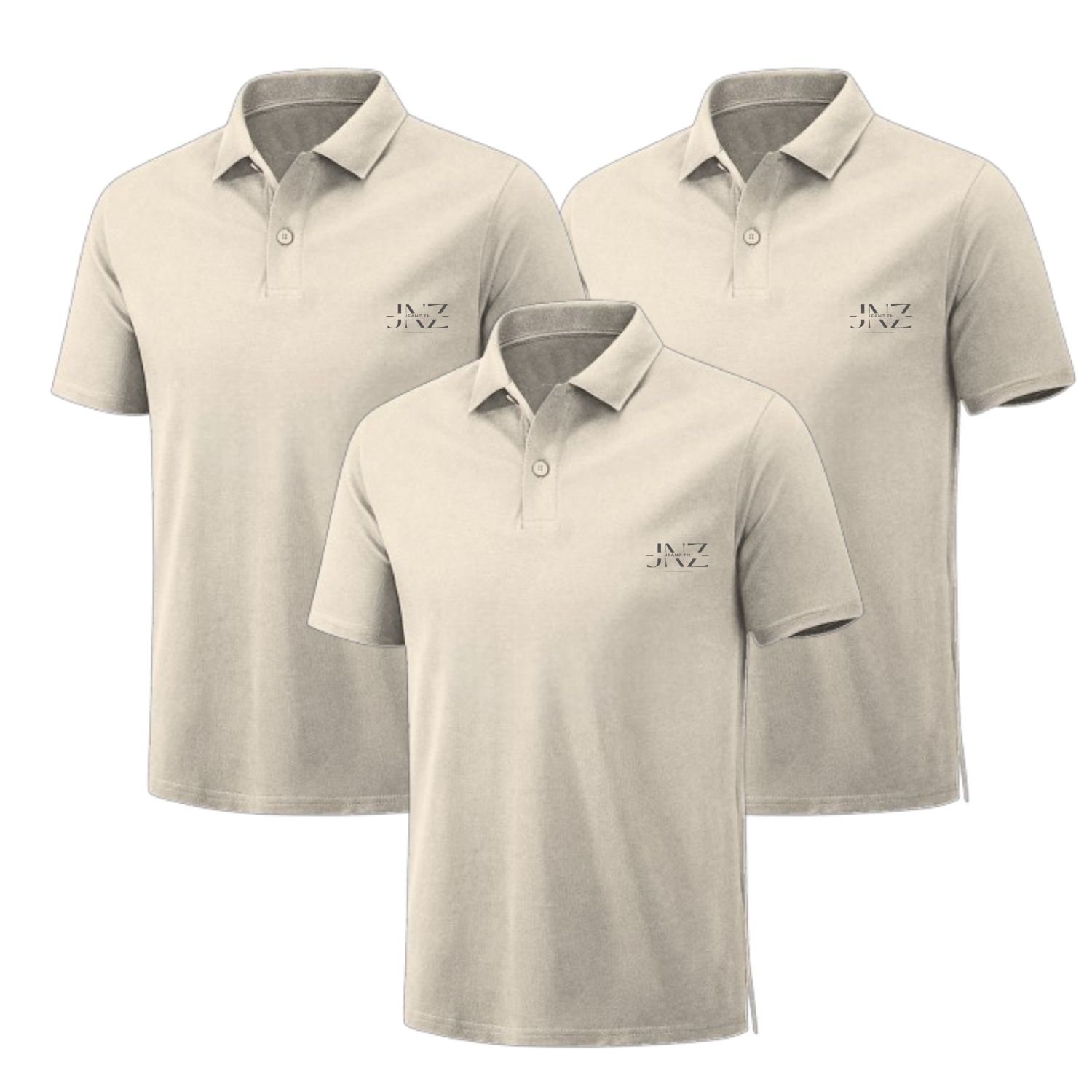 Lot de 3 Polos Homme Manches Courtes - Couleur Unique