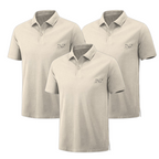 Lot de 3 Polos Homme Manches Courtes - Couleur Unique