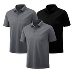 Lot de 3 Polos Homme Manches Courtes Top Elégant