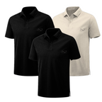 Lot de 3 Polos Homme Manches Courtes Top Elégant