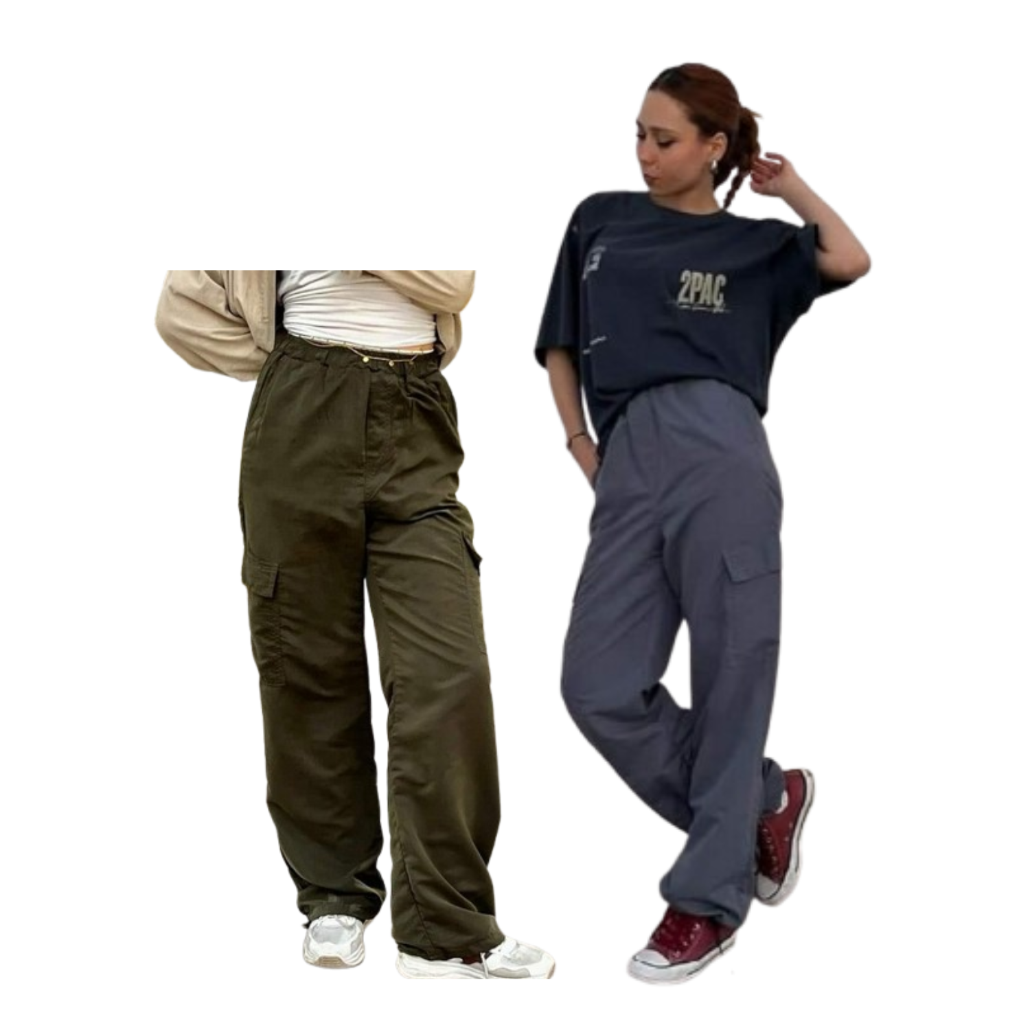 Pantalon parachute Pack 2 pièces