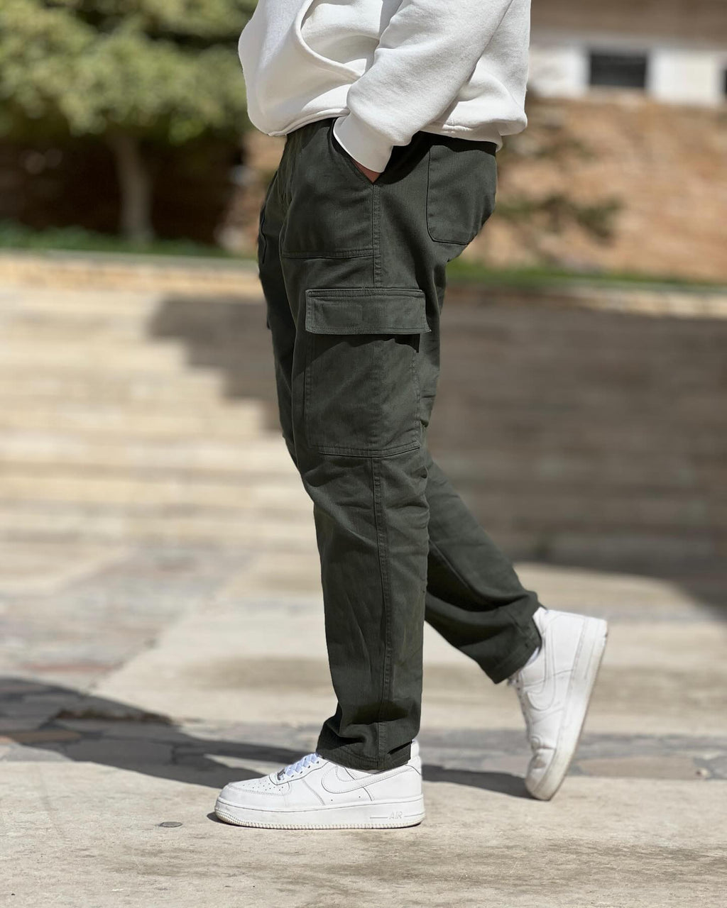 Pantalon Cargo Taille élastiquée