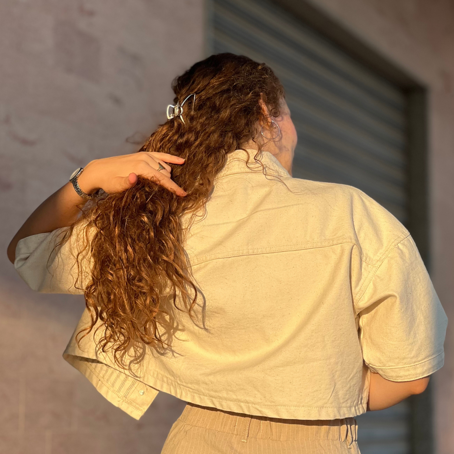 Veste Jean Demi manches