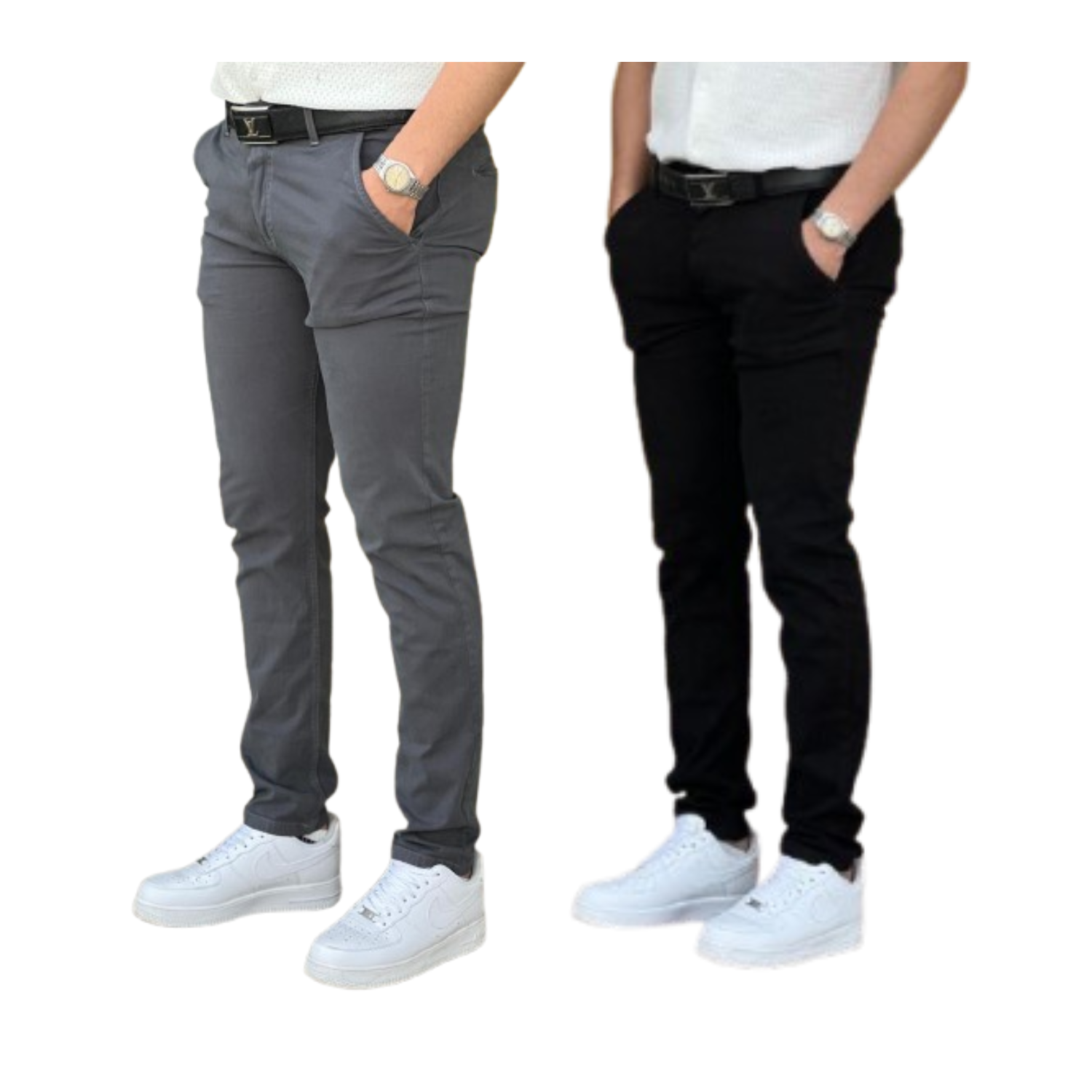 Chino classique Pack 2 pièces