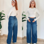 Jean Baggy ample à poche marteau