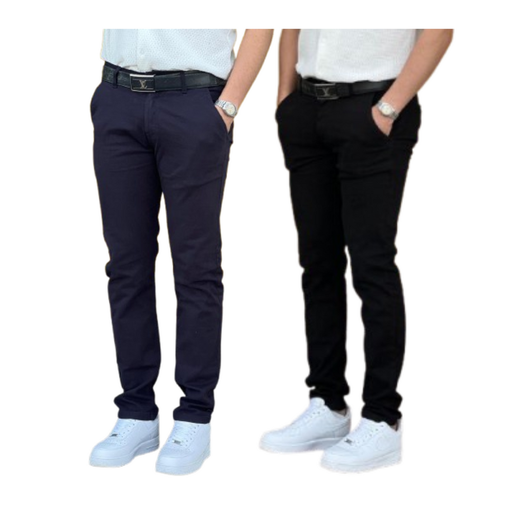 Chino classique Pack 2 pièces