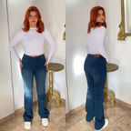 Jean flare super taille haute
