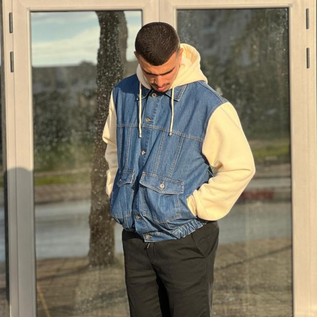 Veste jean oversize
