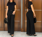 Jean Baggy Taille Haute avec Ourlet