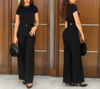 Jean Baggy Taille Haute avec Ourlet