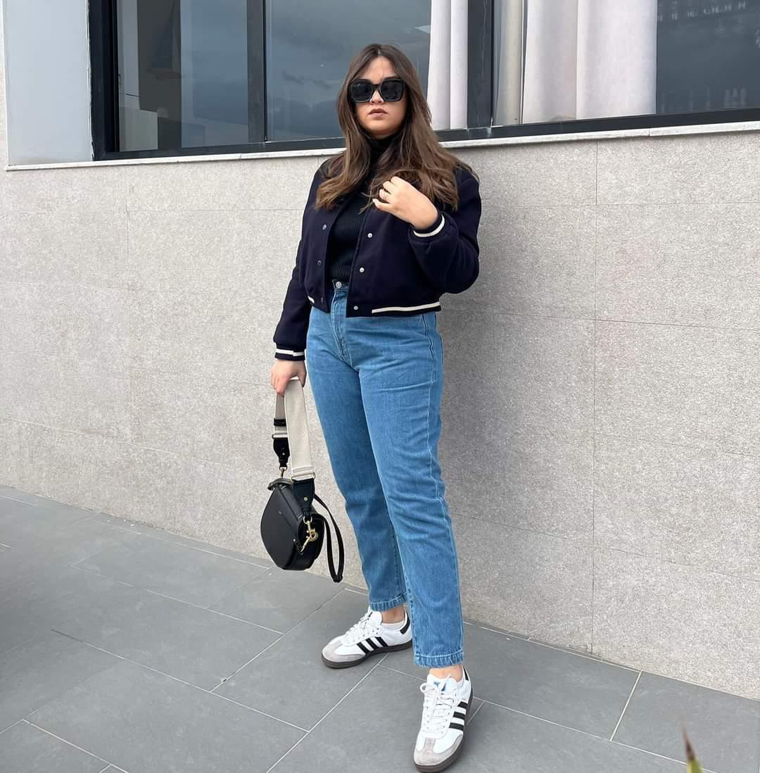 Jean Mom fit confort Grande Taille