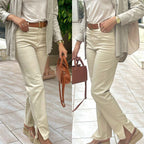 Jean straight avec fente