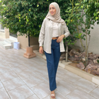 Jean straight avec fente